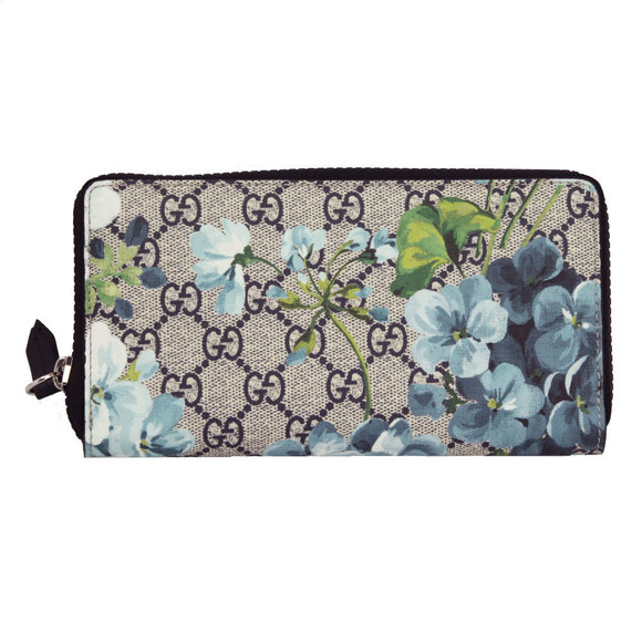 Gucci GG GG Flower Zip Wallet Long Blooms - Picture 1 of 4